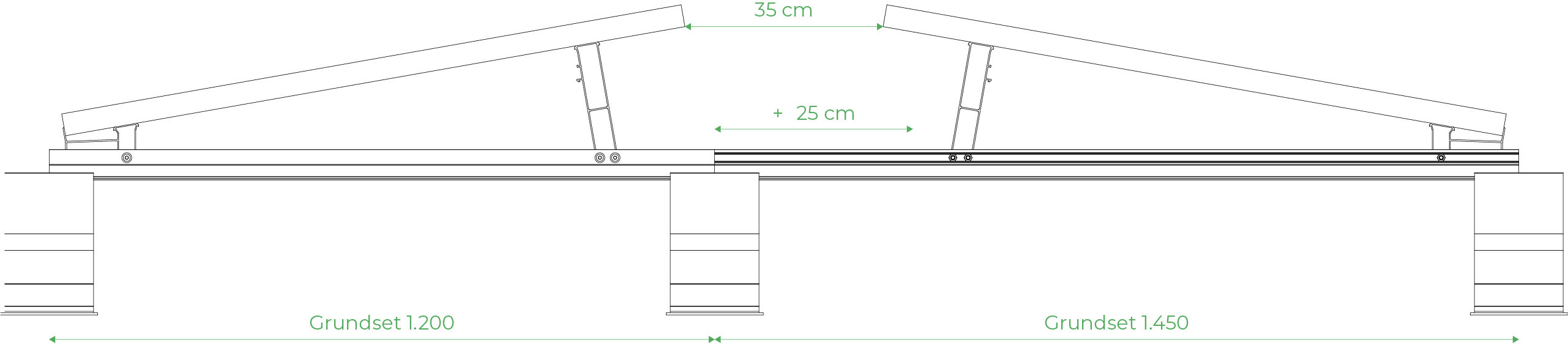 pv-montagesystem-flachdach-baugruppe-aero-green-ohne-grundprofil-kleiner-gang
