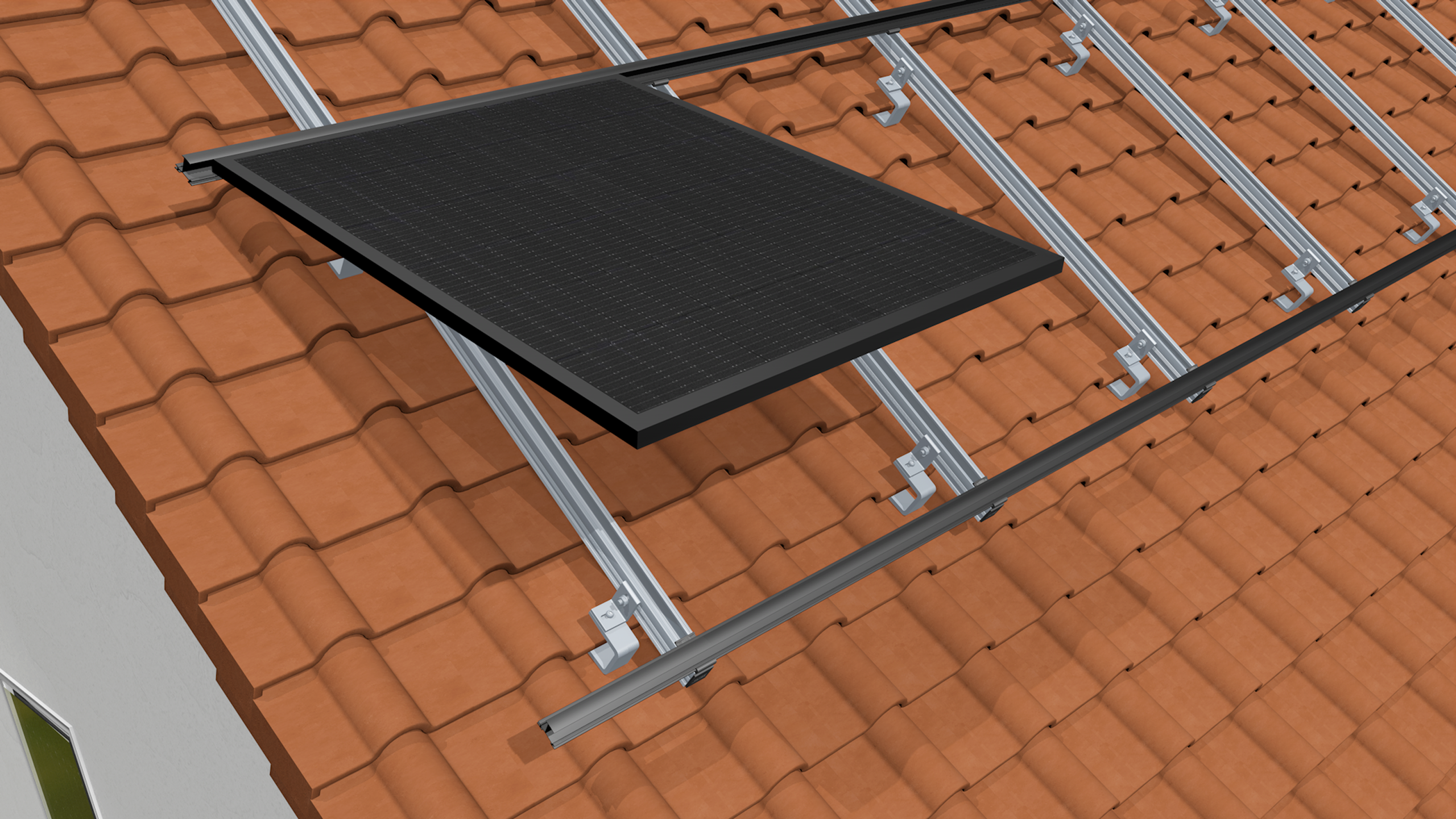 pv montagesystem ziegeldach tri stand szene4 dachhakenpro ziegel v07